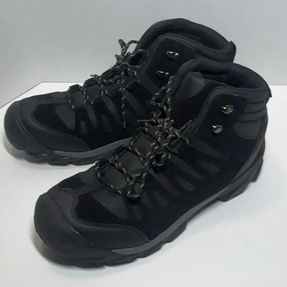 Ozark Trail Tyrell Men's Black Synthetic Hiking Boots Size 14